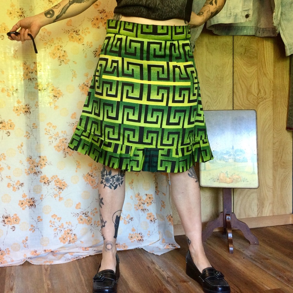 Funky skirt from vintage fabrics